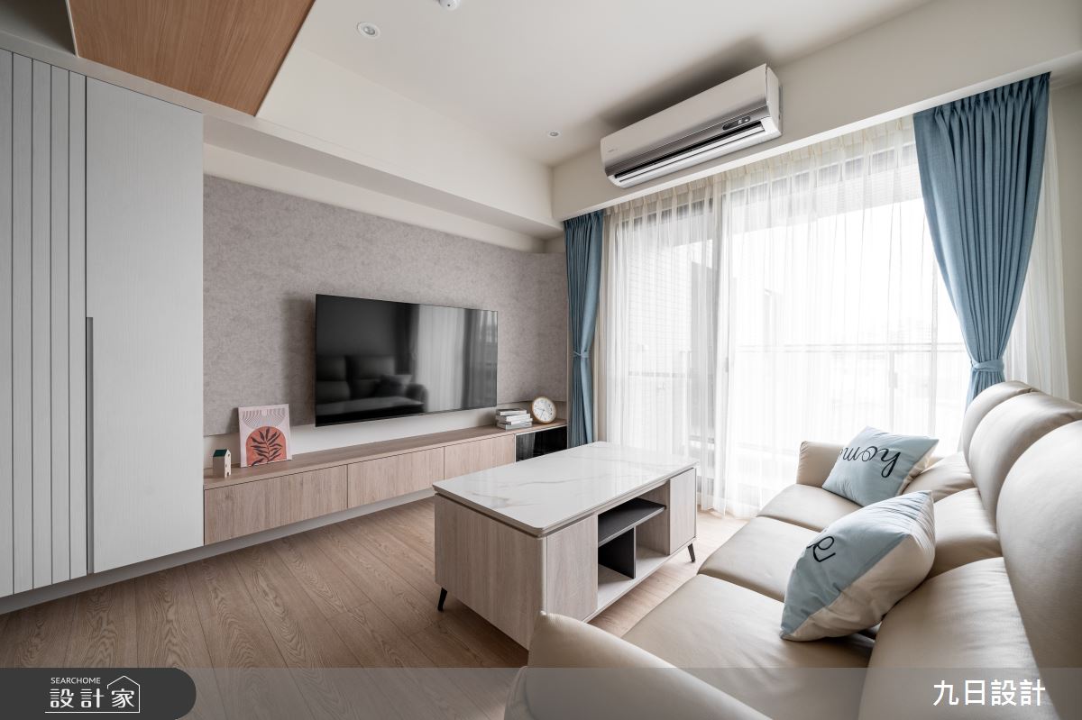 25坪新成屋(5年以下)＿北歐風客廳案例圖片＿九日室內裝修設計＿九日_94之5