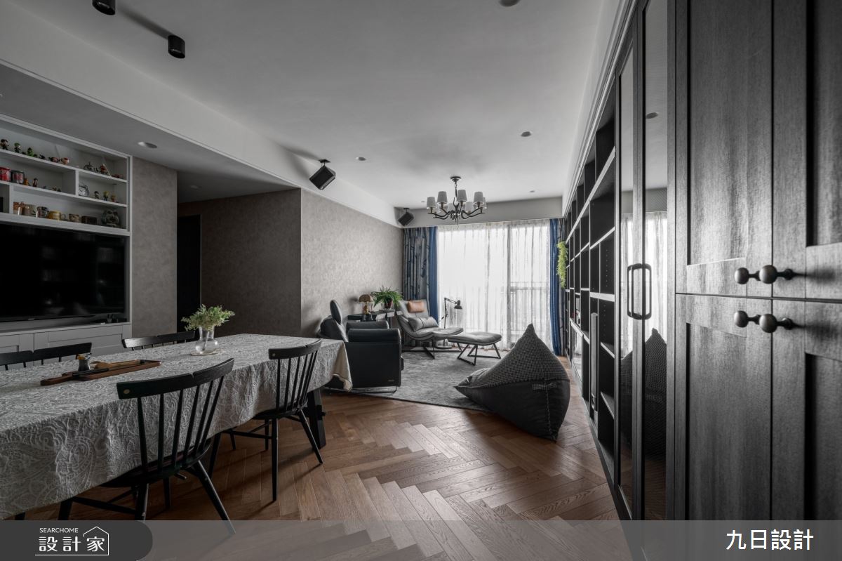 26坪新成屋(5年以下)＿歌德鄉村風客廳餐廳案例圖片＿九日室內裝修設計＿九日_95之3