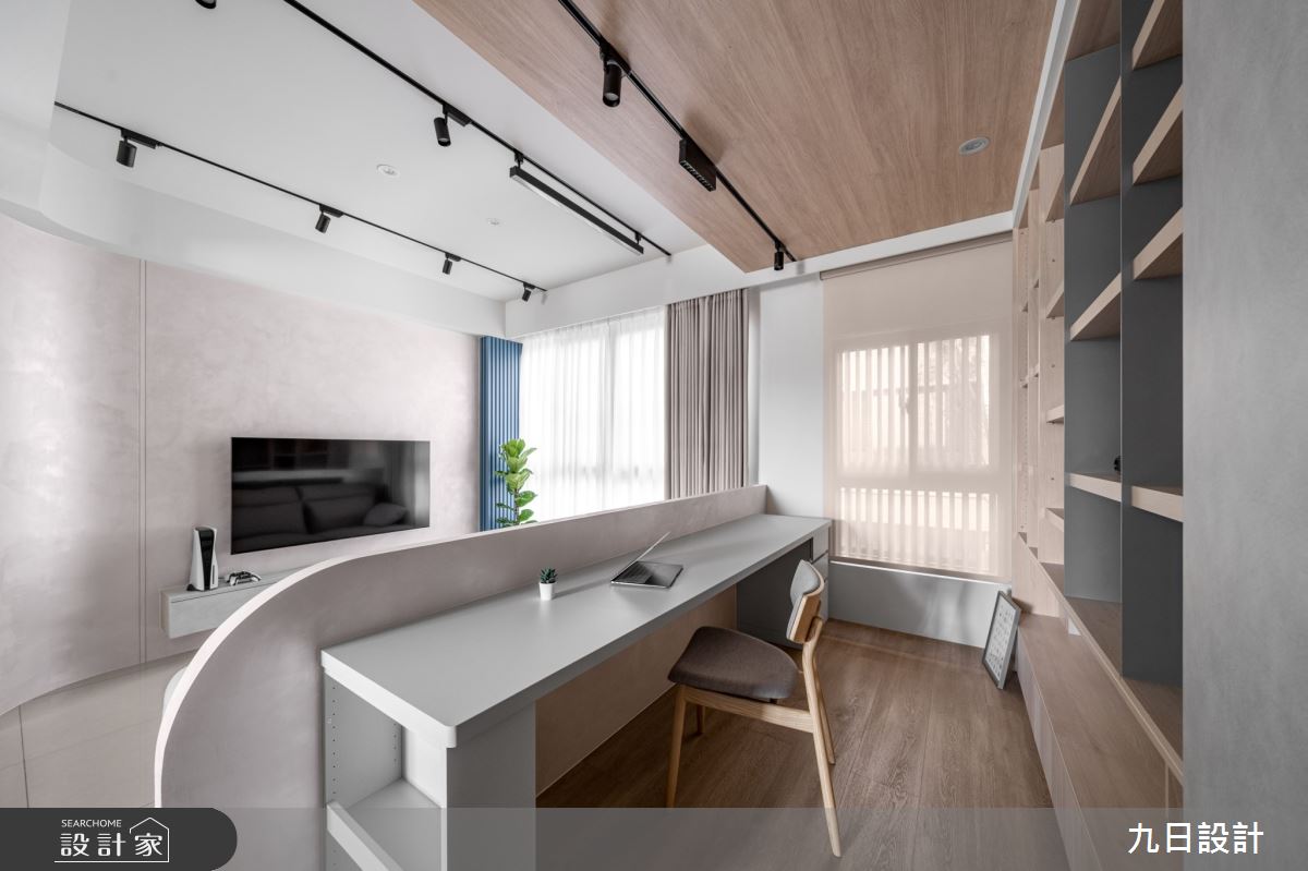 48坪新成屋(5年以下)＿現代風客廳書房案例圖片＿九日室內裝修設計＿九日_96之6