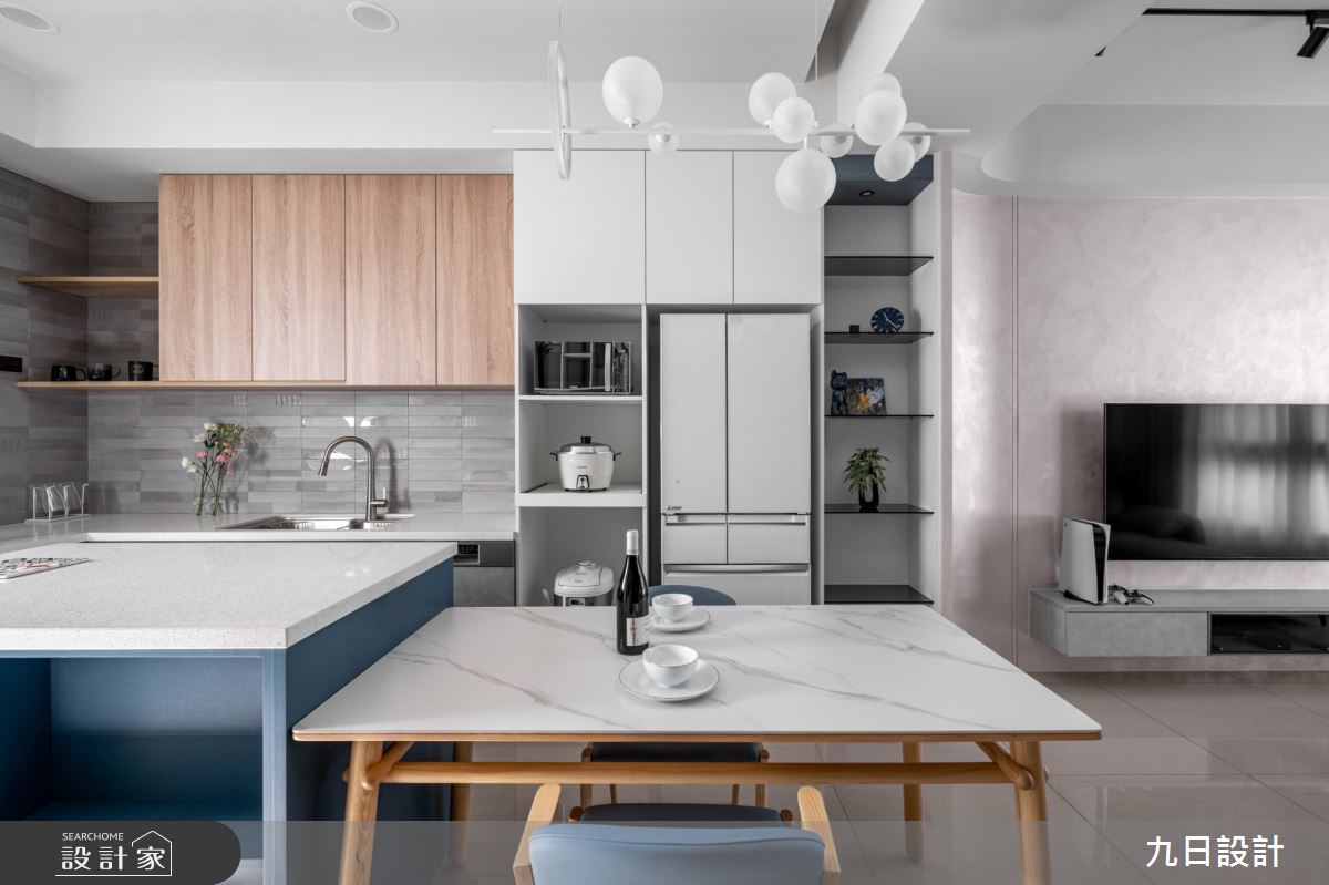 48坪新成屋(5年以下)＿現代風餐廳廚房中島案例圖片＿九日室內裝修設計＿九日_96之2