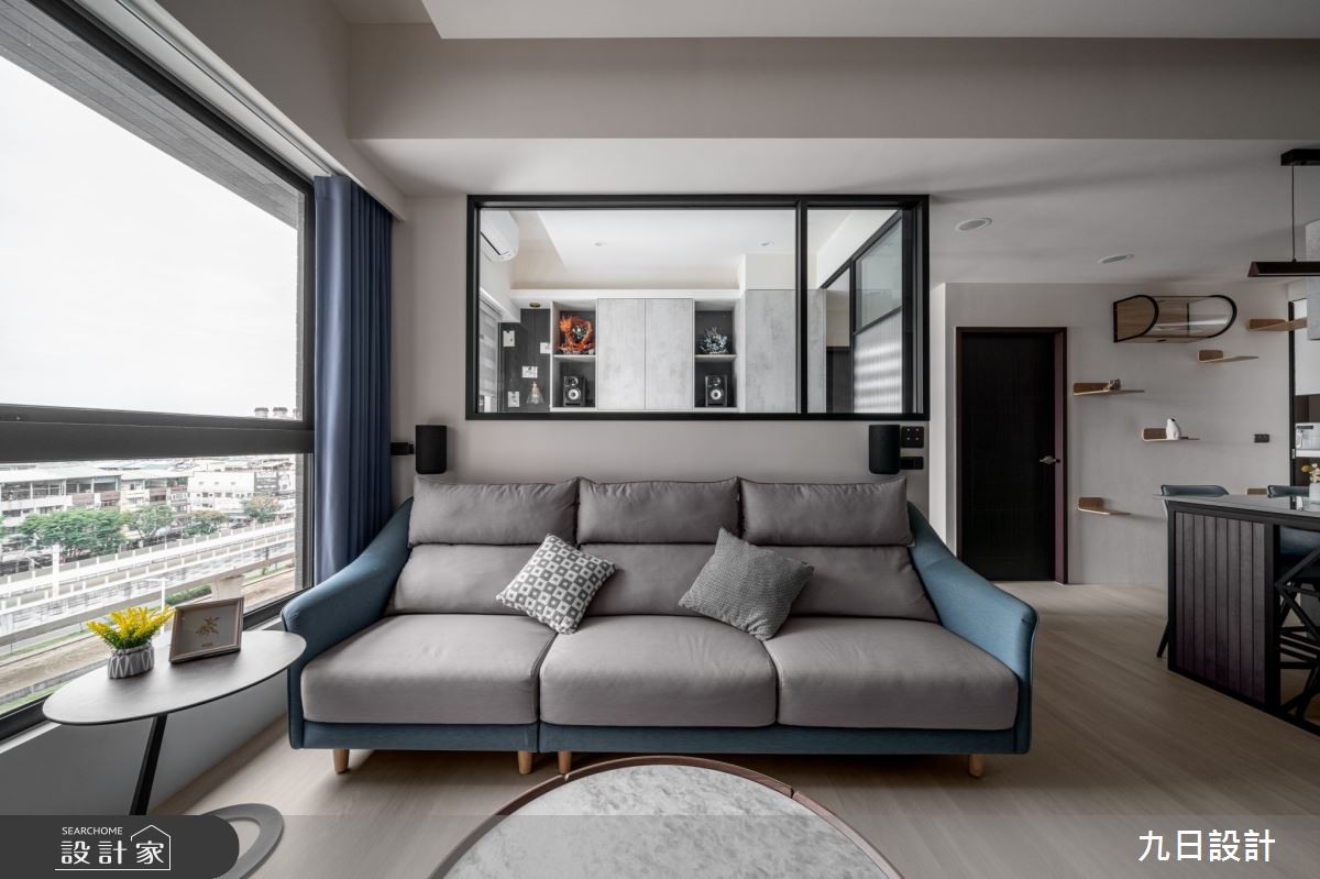 20坪新成屋(5年以下)＿現代風客廳案例圖片＿九日室內裝修設計＿九日_99之9
