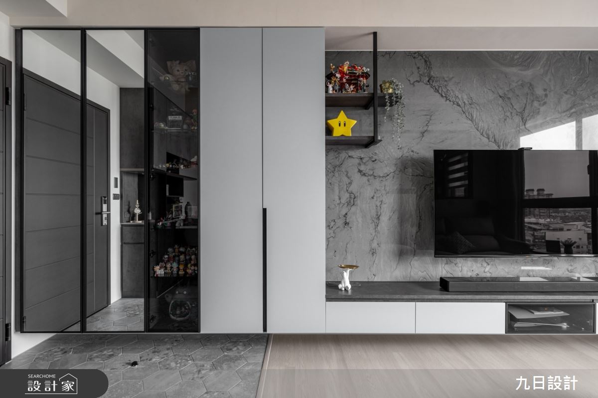 20坪新成屋(5年以下)＿現代風玄關客廳案例圖片＿九日室內裝修設計＿九日_99之6