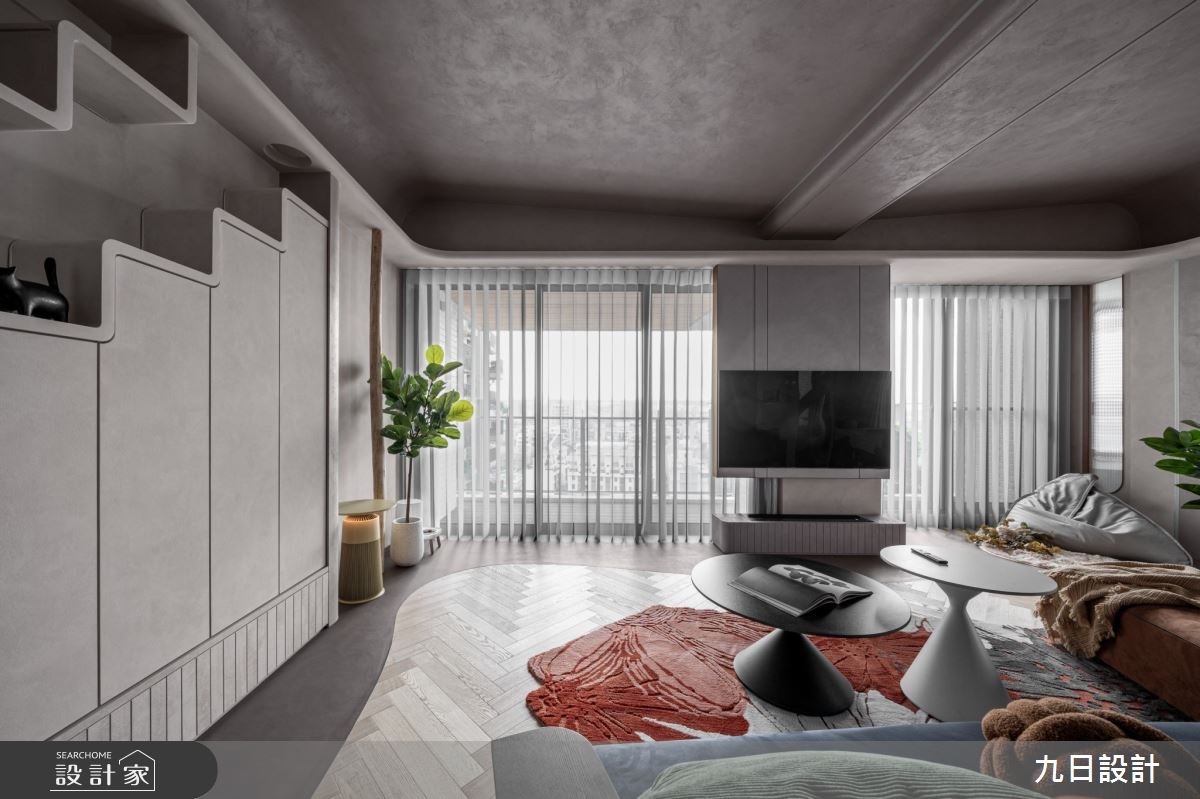 25坪毛胚屋＿混搭風客廳案例圖片＿九日室內裝修設計＿九日_101之7