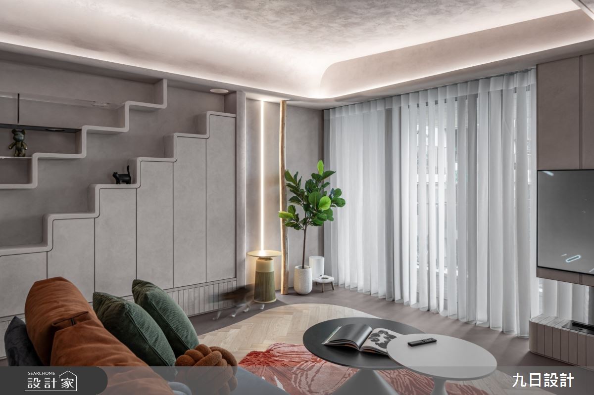 25坪毛胚屋＿混搭風客廳案例圖片＿九日室內裝修設計＿九日_101之15
