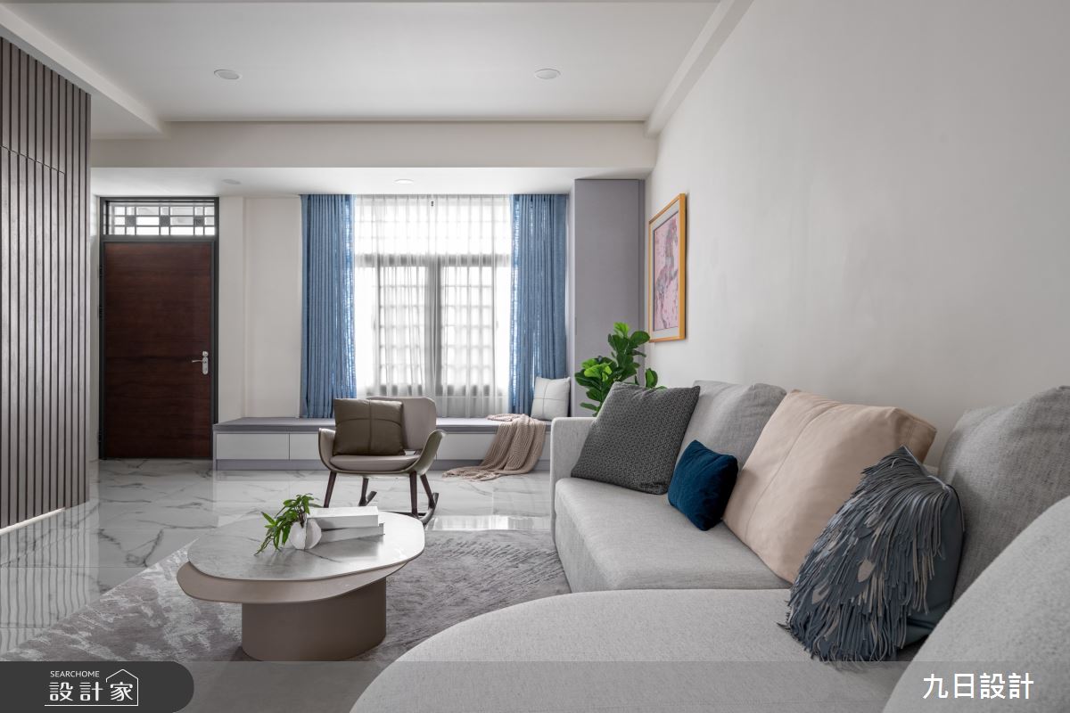 180坪老屋(16~30年)＿現代輕奢風客廳臥榻案例圖片＿九日室內裝修設計＿九日_102之1