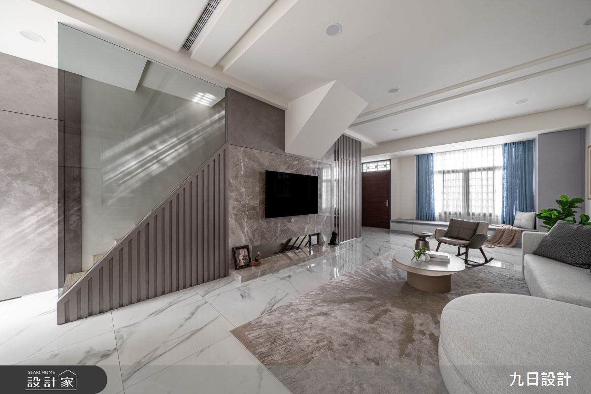 180坪老屋(16~30年)＿現代輕奢風客廳臥榻案例圖片＿九日室內裝修設計＿九日_102之2