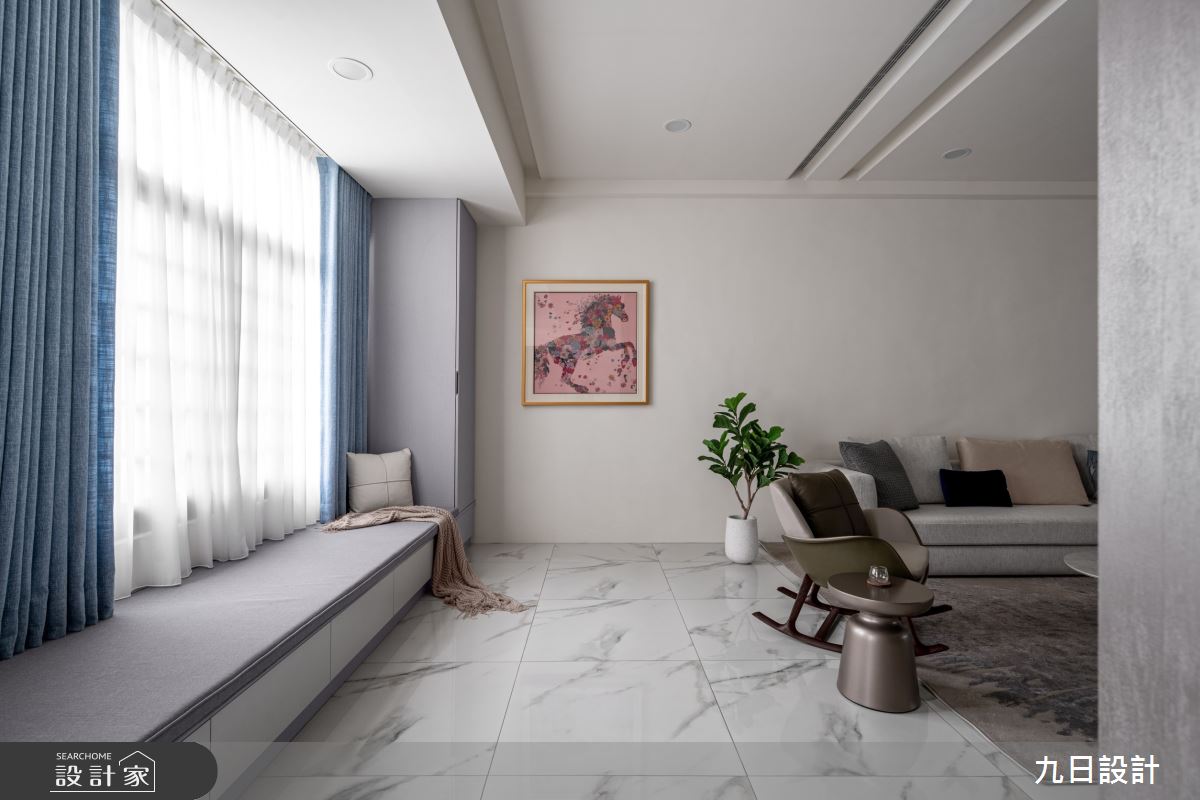 180坪老屋(16~30年)＿現代輕奢風客廳臥榻案例圖片＿九日室內裝修設計＿九日_102之8