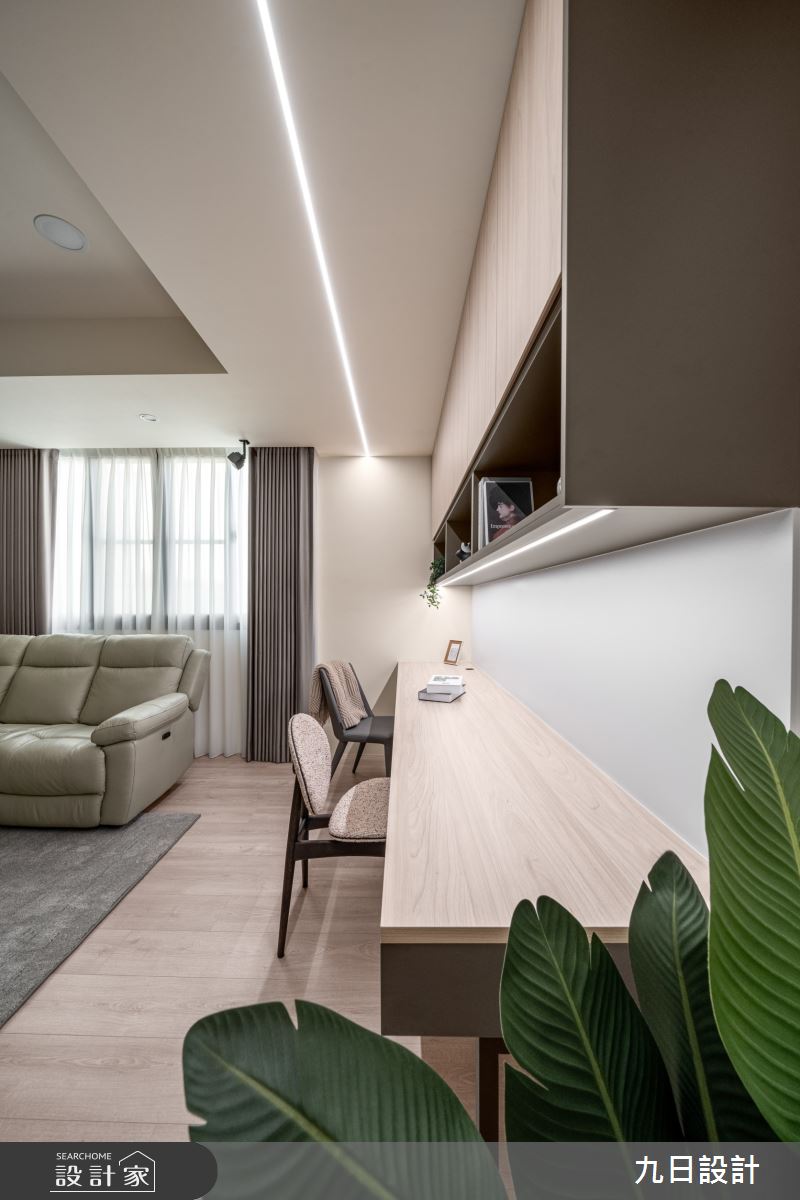 180坪老屋(16~30年)＿現代輕奢風客廳書房工作區案例圖片＿九日室內裝修設計＿九日_102之11