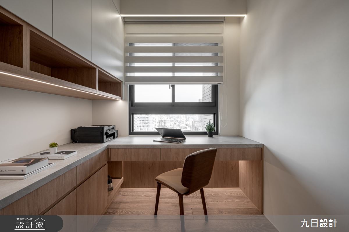 24坪新成屋(5年以下)＿現代義式風書房工作區案例圖片＿九日室內裝修設計＿九日_103之29