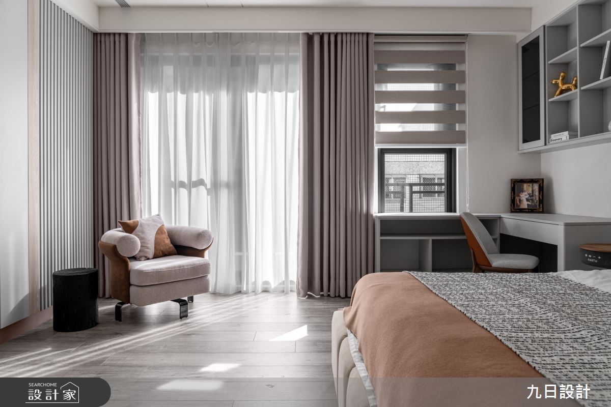 100坪新成屋(5年以下)＿現代美式輕奢風臥室案例圖片＿九日室內裝修設計＿九日_104之37