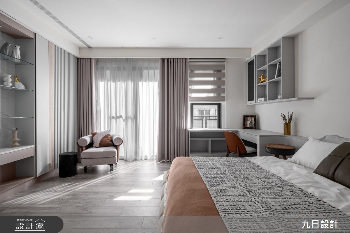 100坪新成屋(5年以下)＿現代美式輕奢風臥室案例圖片＿九日室內裝修設計＿九日_104之35