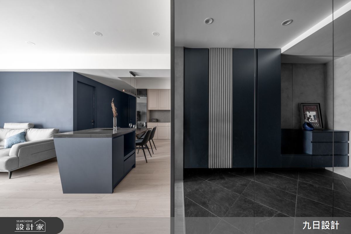 27坪新成屋(5年以下)＿北歐風客廳餐廳中島案例圖片＿九日室內裝修設計＿九日_106之5