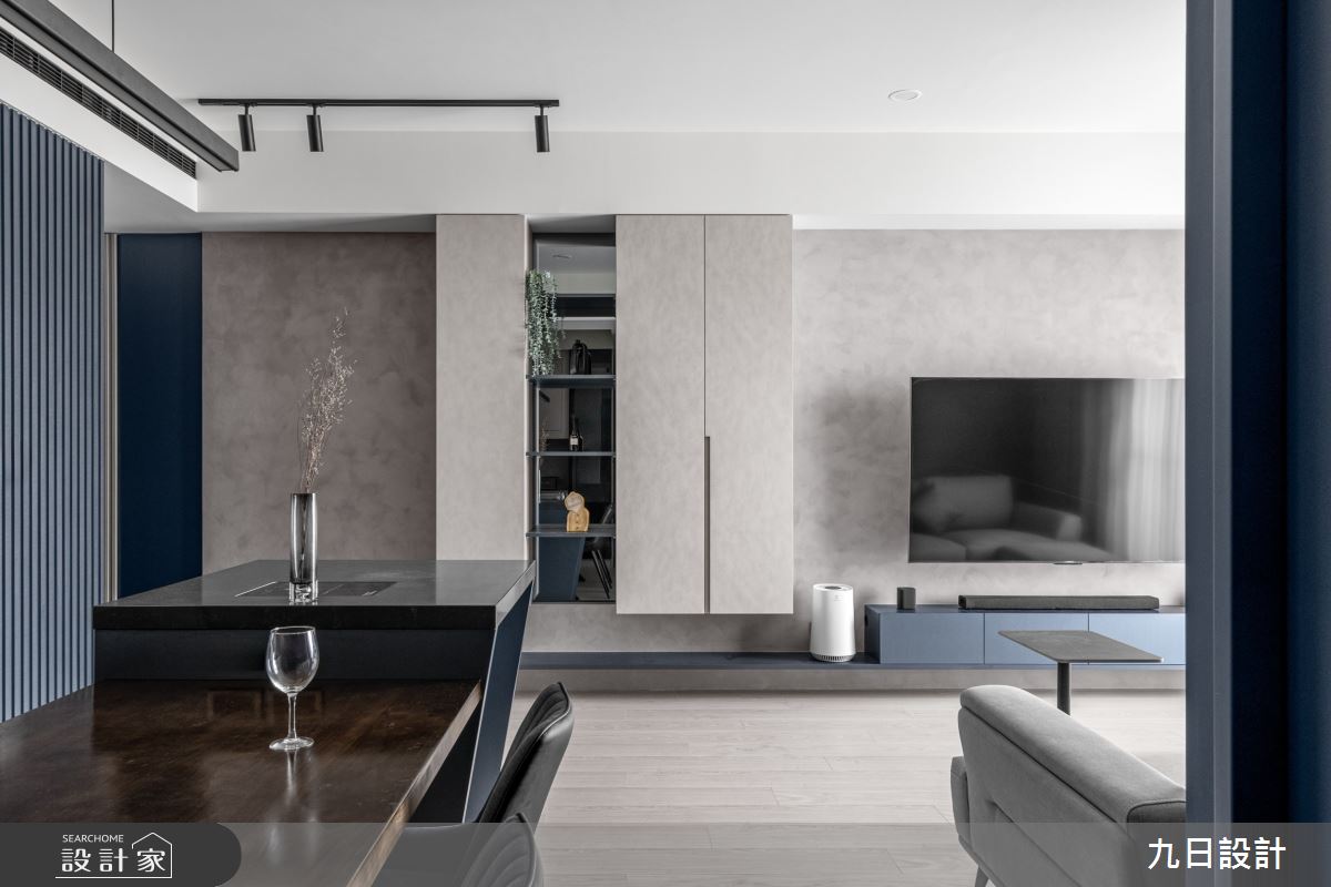 27坪新成屋(5年以下)＿北歐風客廳餐廳中島案例圖片＿九日室內裝修設計＿九日_106之11