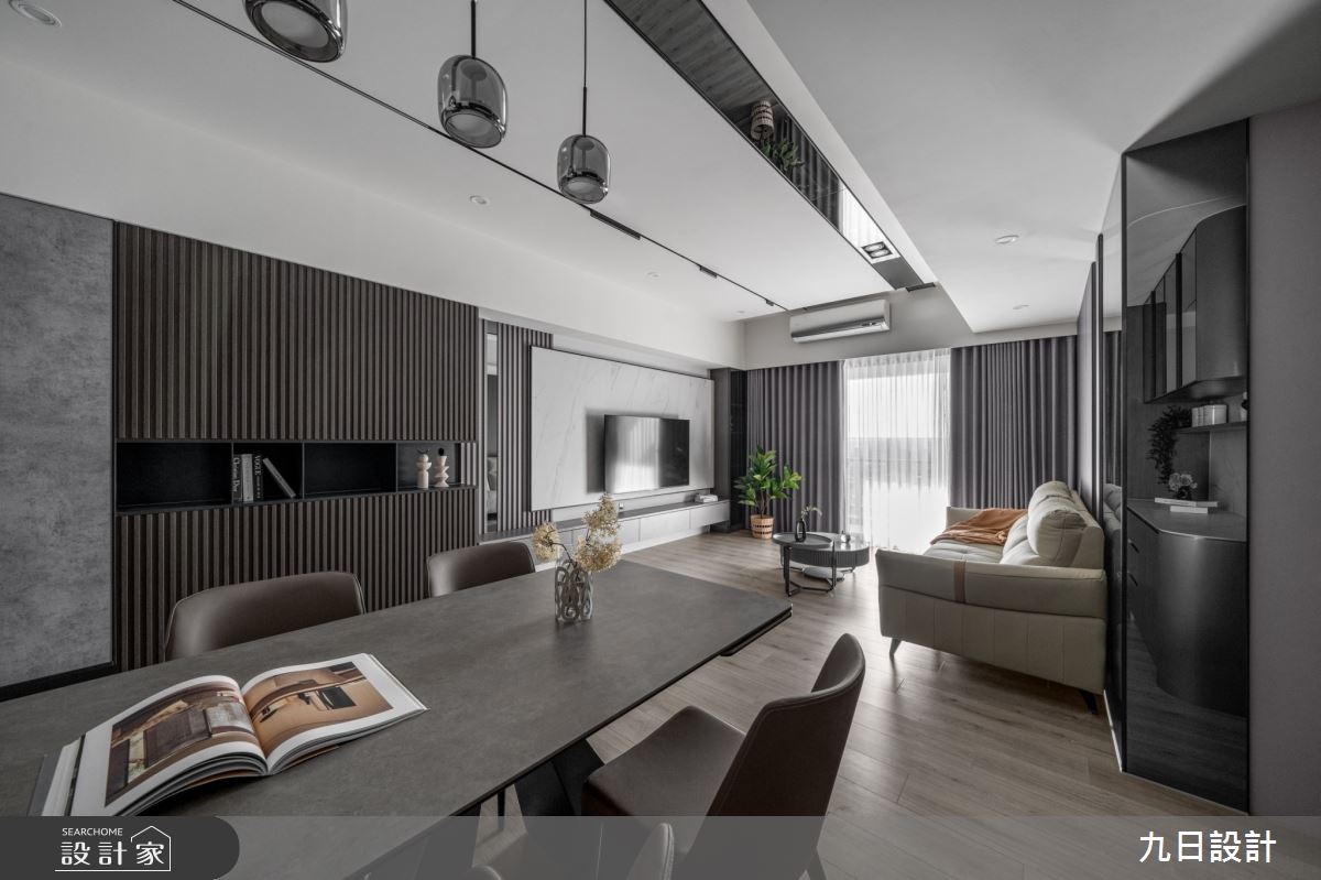 22坪新成屋(5年以下)＿現代風客廳餐廳案例圖片＿九日室內裝修設計＿九日_107之18