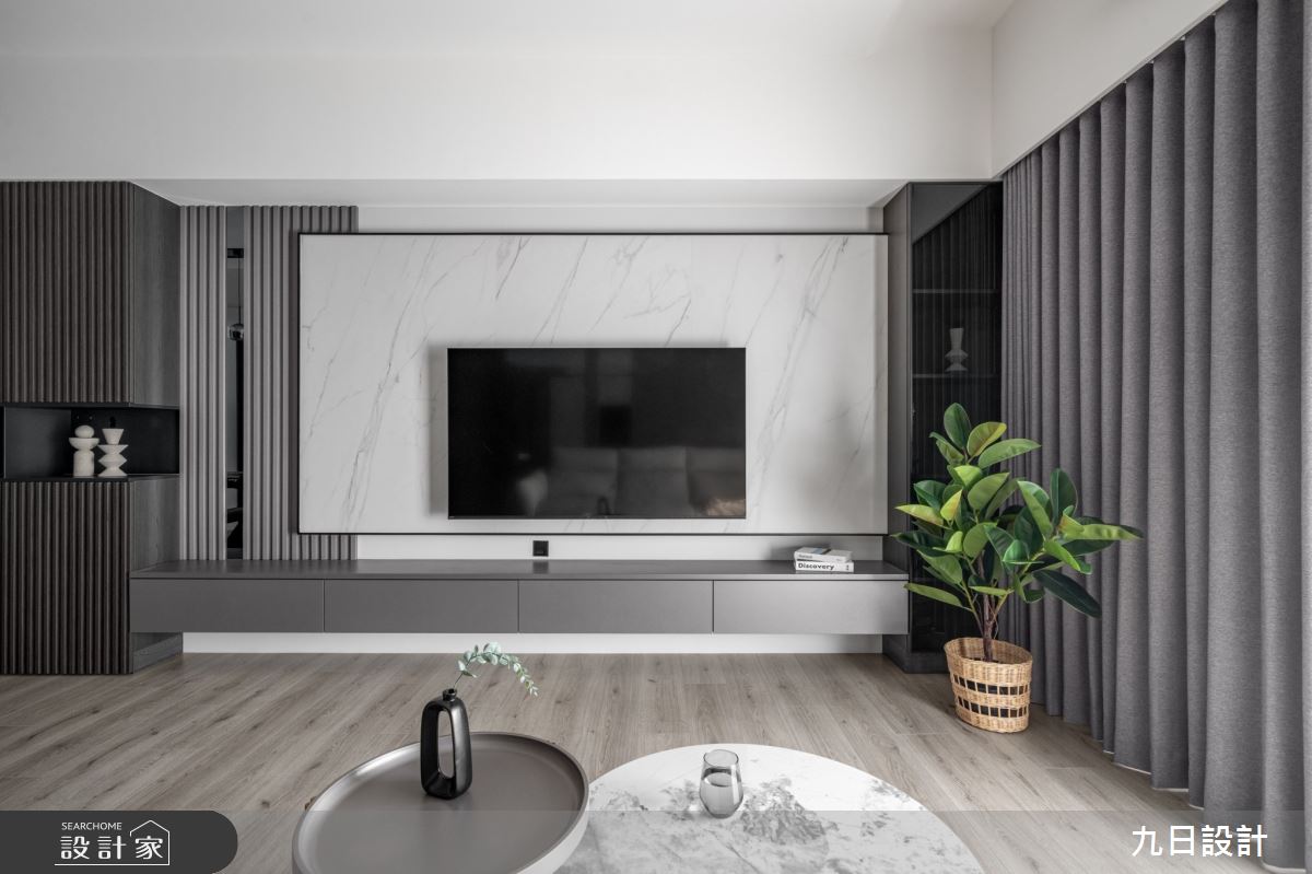 22坪新成屋(5年以下)＿現代風客廳案例圖片＿九日室內裝修設計＿九日_107之22