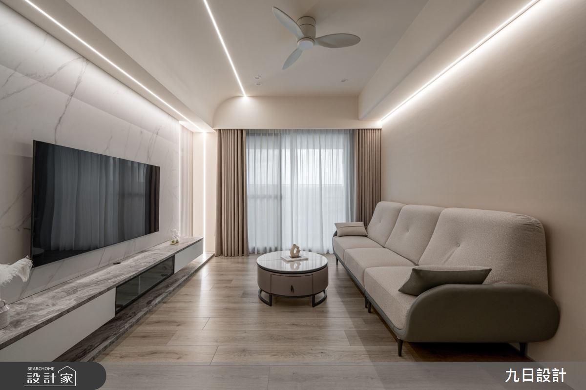 22坪新成屋(5年以下)＿現代風客廳案例圖片＿九日室內裝修設計＿九日_108之16