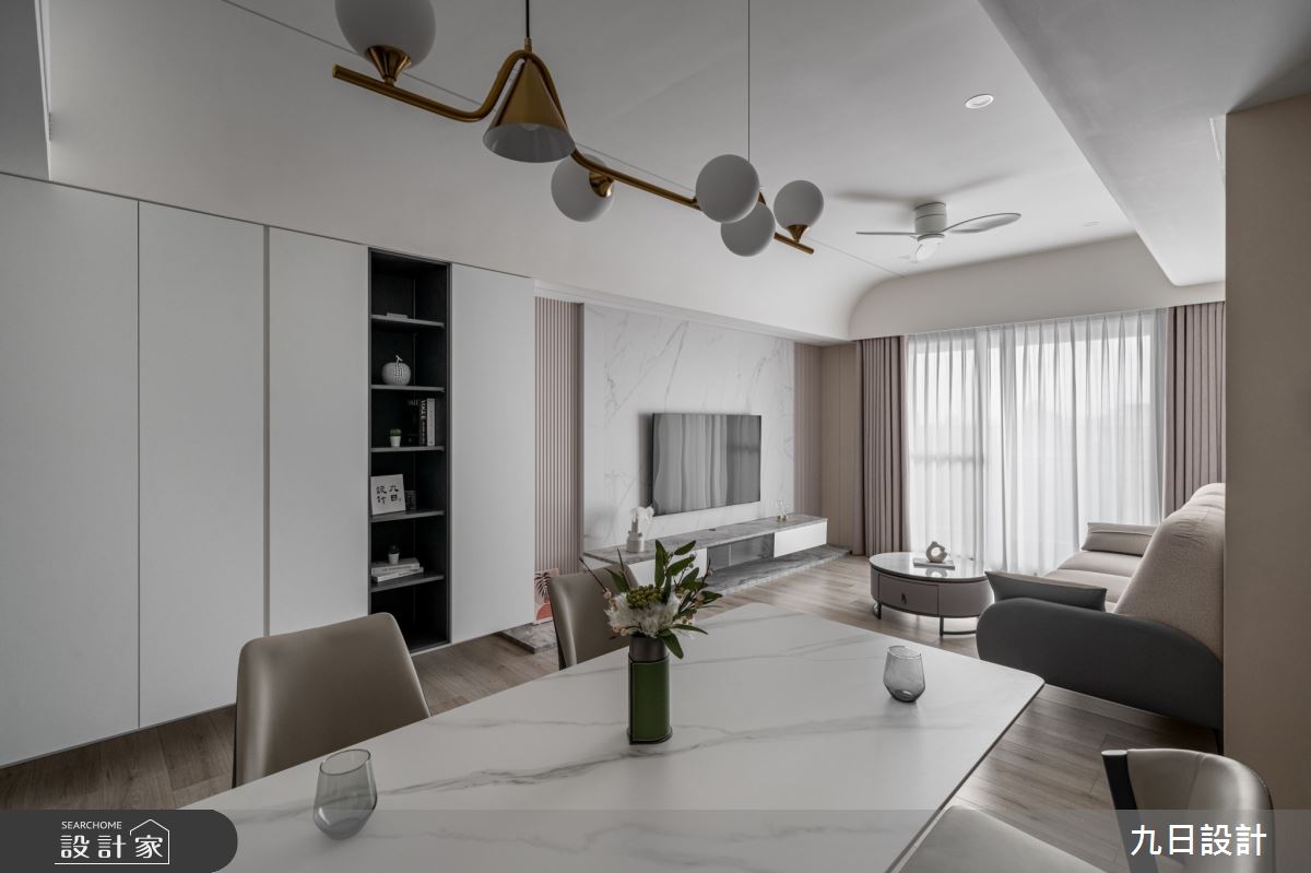 22坪新成屋(5年以下)＿現代風客廳餐廳案例圖片＿九日室內裝修設計＿九日_108之9