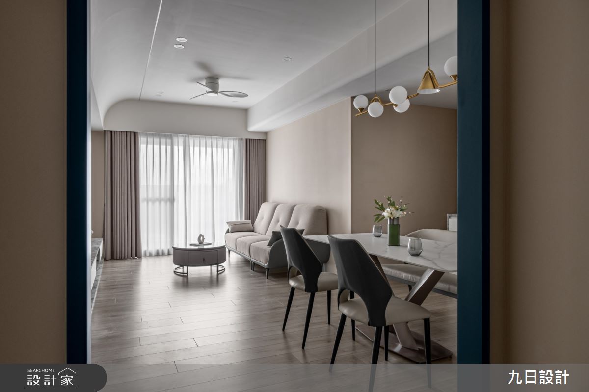 22坪新成屋(5年以下)＿現代風客廳餐廳案例圖片＿九日室內裝修設計＿九日_108之5
