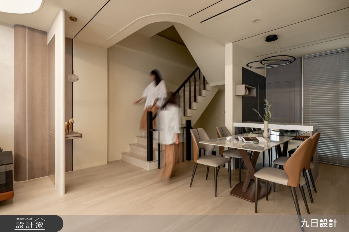 35坪新成屋(5年以下)＿混搭風餐廳樓梯案例圖片＿九日室內裝修設計＿九日_109之33