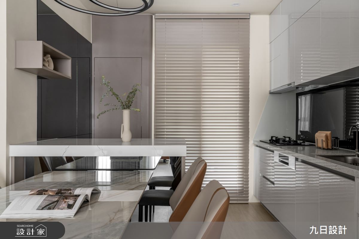 35坪新成屋(5年以下)＿混搭風餐廳廚房中島案例圖片＿九日室內裝修設計＿九日_109之20