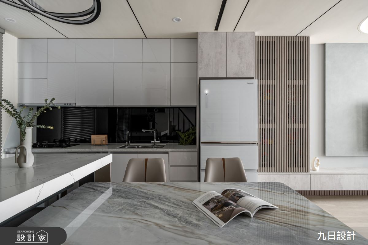 35坪新成屋(5年以下)＿混搭風餐廳廚房中島案例圖片＿九日室內裝修設計＿九日_109之22