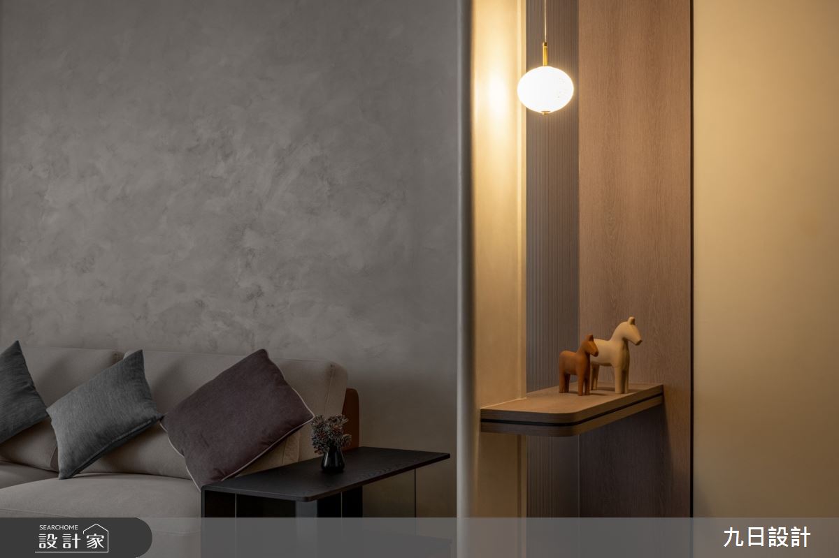 35坪新成屋(5年以下)＿混搭風玄關客廳案例圖片＿九日室內裝修設計＿九日_109之35