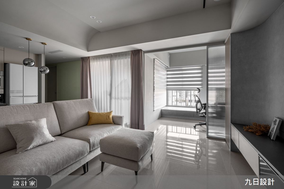 23坪新成屋(5年以下)＿現代風客廳書房案例圖片＿九日室內裝修設計＿九日_110之13