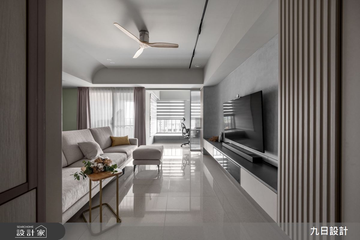 23坪新成屋(5年以下)＿現代風玄關客廳書房案例圖片＿九日室內裝修設計＿九日_110之7