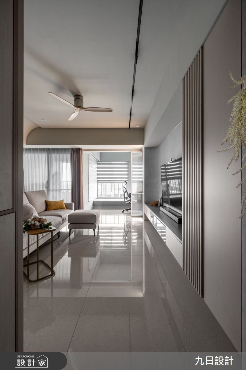 23坪新成屋(5年以下)＿現代風玄關客廳案例圖片＿九日室內裝修設計＿九日_110之3