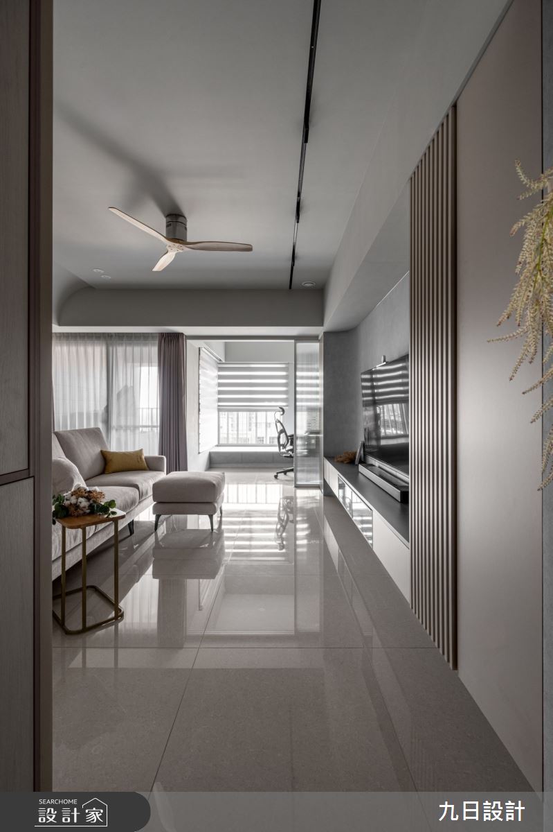 23坪新成屋(5年以下)＿現代風玄關客廳案例圖片＿九日室內裝修設計＿九日_110之2