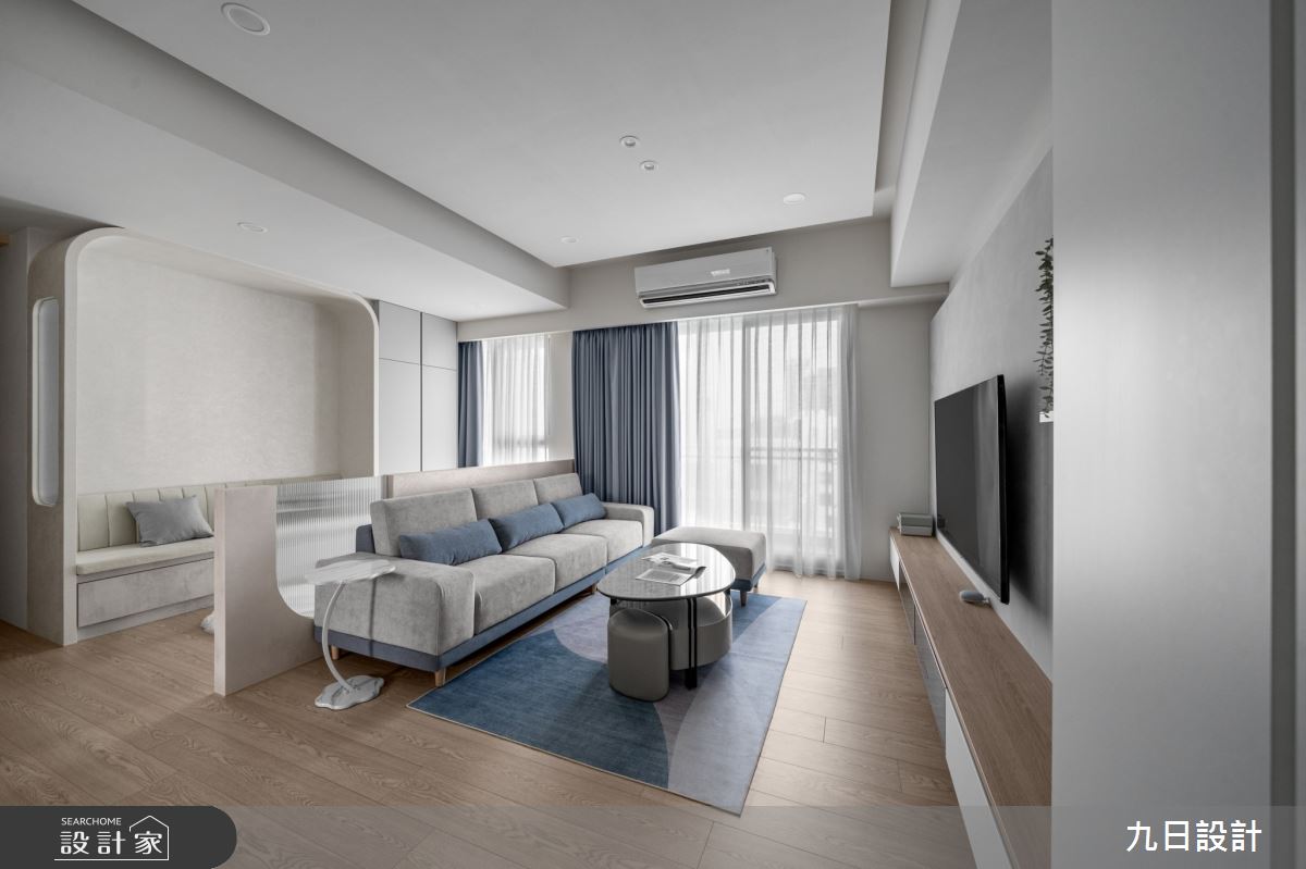 25坪新成屋(5年以下)＿日式侘寂風客廳書房案例圖片＿九日室內裝修設計＿九日_112之18