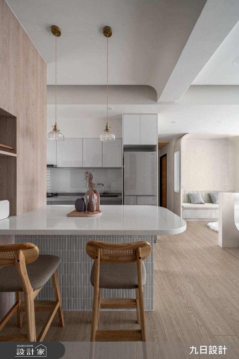 25坪新成屋(5年以下)＿日式侘寂風餐廳廚房吧檯案例圖片＿九日室內裝修設計＿九日_112之10