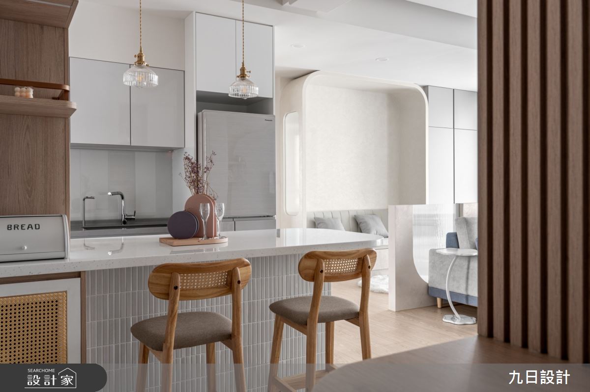 25坪新成屋(5年以下)＿日式侘寂風餐廳廚房吧檯案例圖片＿九日室內裝修設計＿九日_112之7