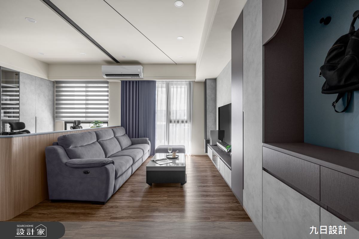 18坪新成屋(5年以下)＿現代簡約風客廳案例圖片＿九日室內裝修設計＿九日_114之1