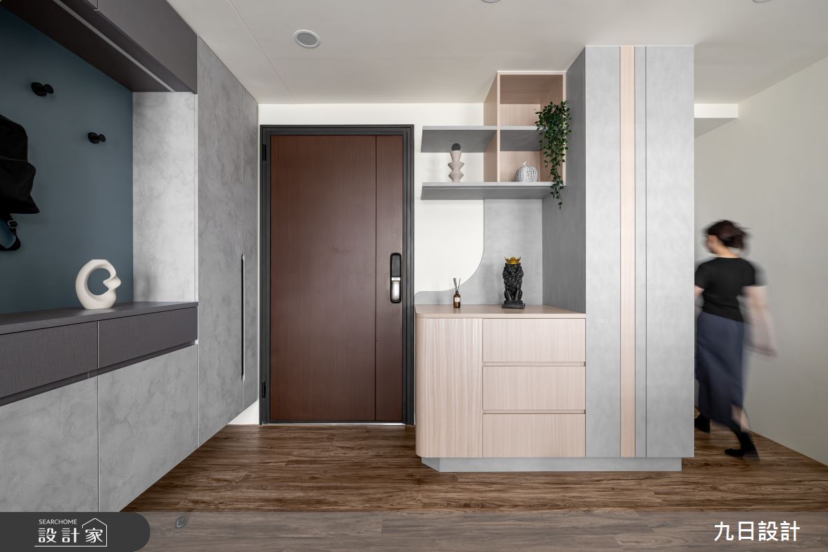 18坪新成屋(5年以下)＿現代簡約風玄關案例圖片＿九日室內裝修設計＿九日_114之4