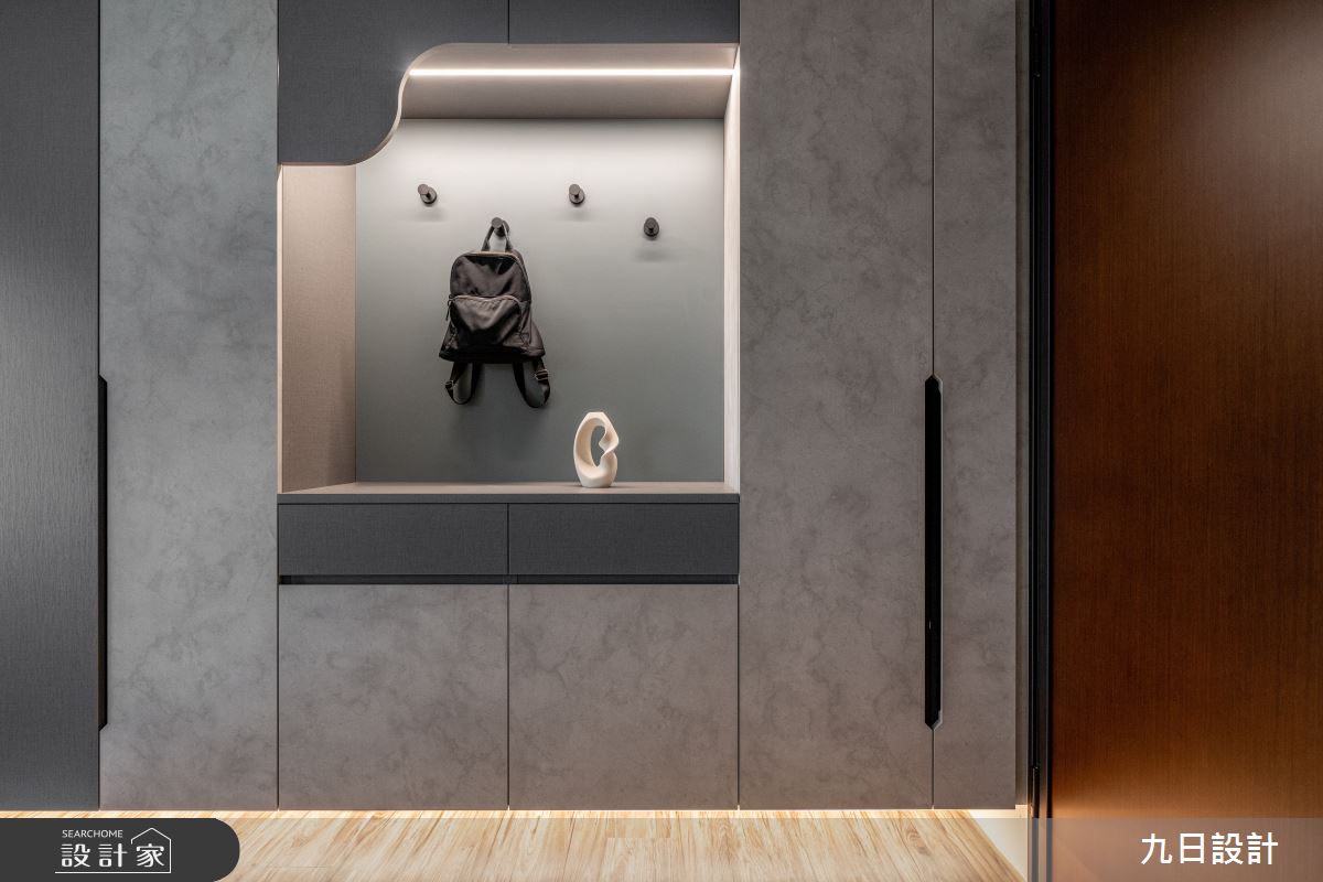 18坪新成屋(5年以下)＿現代簡約風玄關案例圖片＿九日室內裝修設計＿九日_114之5