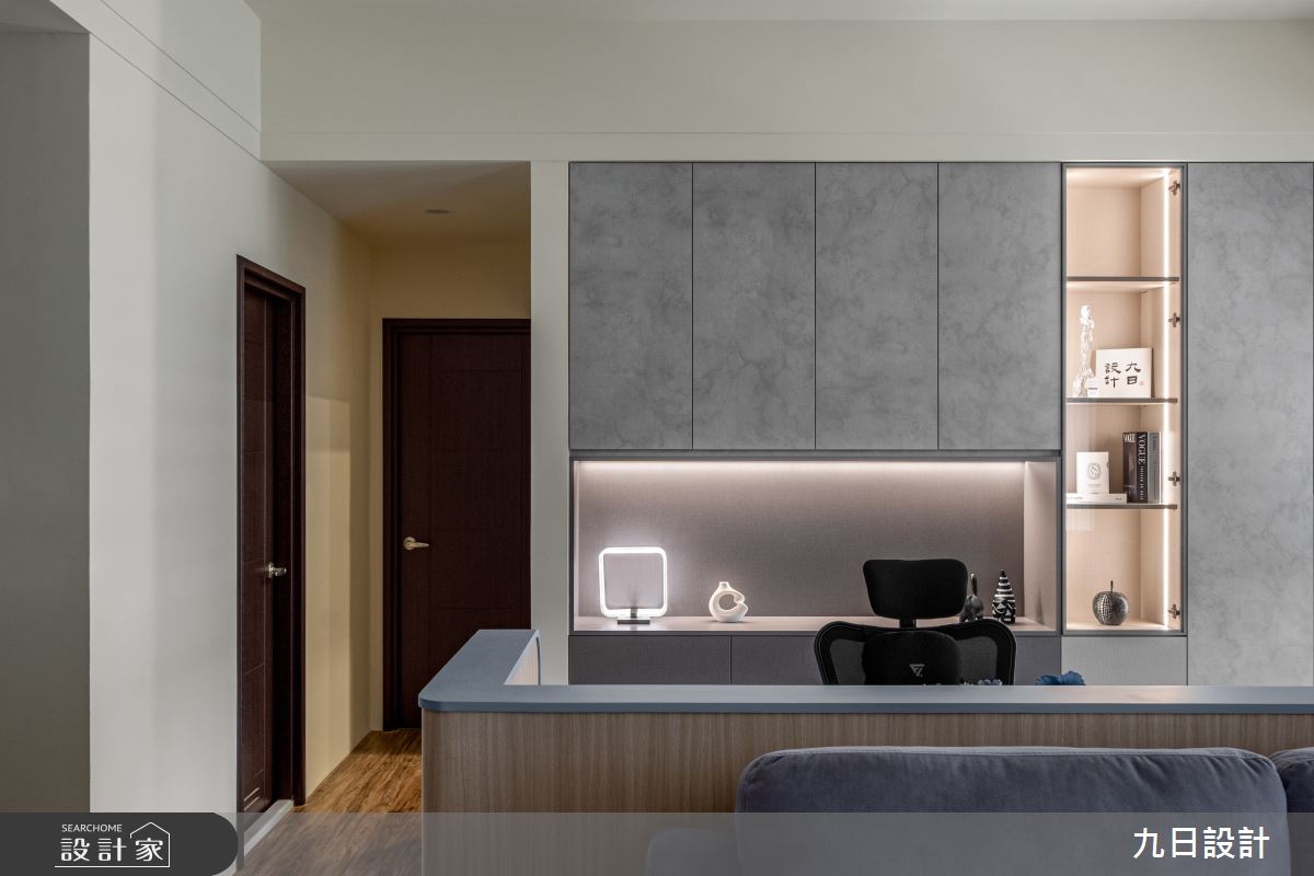18坪新成屋(5年以下)＿現代簡約風書房工作區案例圖片＿九日室內裝修設計＿九日_114之18