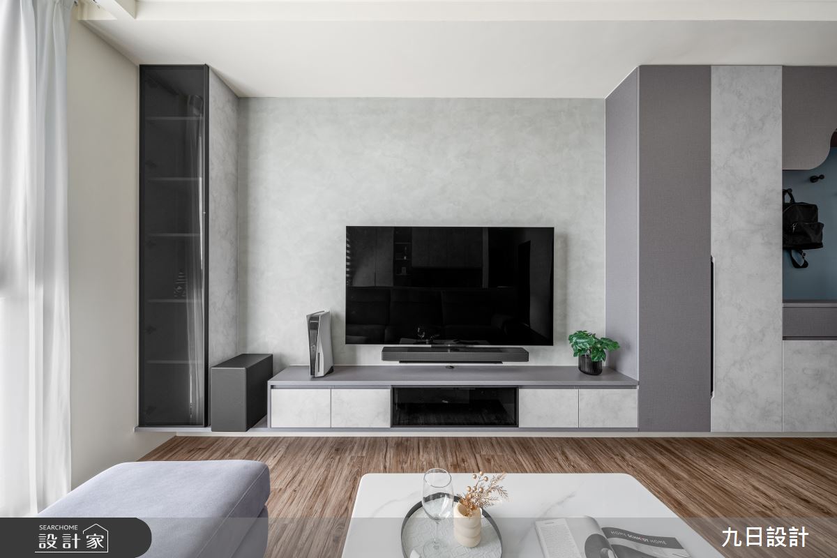 18坪新成屋(5年以下)＿現代簡約風客廳案例圖片＿九日室內裝修設計＿九日_114之10