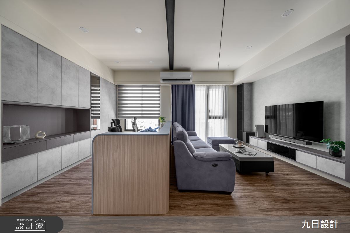 18坪新成屋(5年以下)＿現代簡約風客廳書房案例圖片＿九日室內裝修設計＿九日_114之15