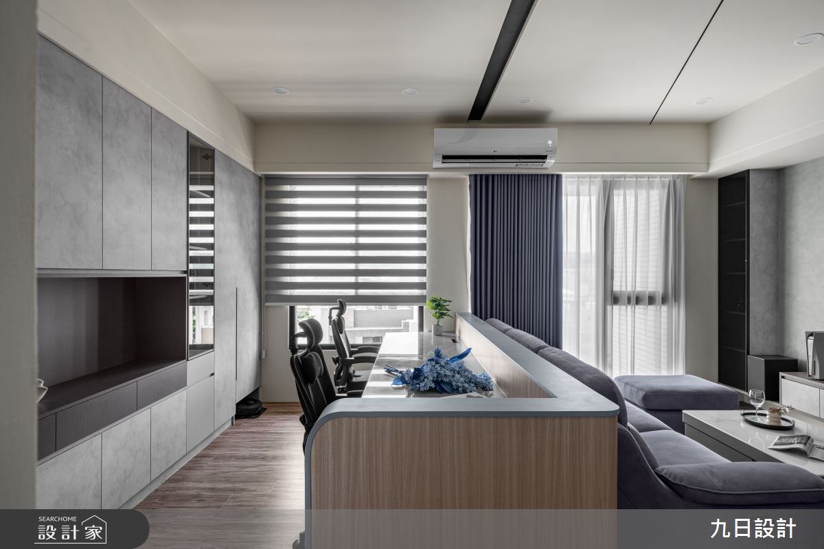 18坪新成屋(5年以下)＿現代簡約風客廳書房案例圖片＿九日室內裝修設計＿九日_114之16