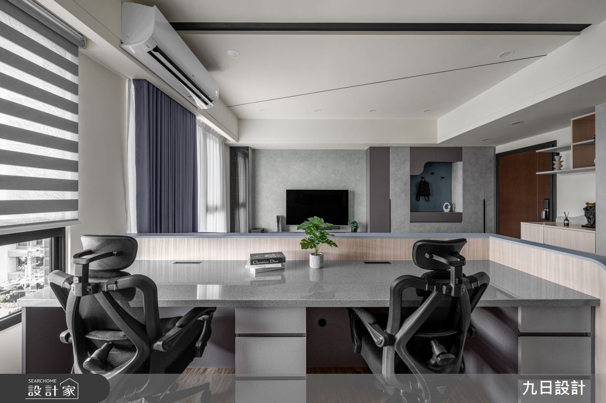 18坪新成屋(5年以下)＿現代簡約風書房工作區案例圖片＿九日室內裝修設計＿九日_114之25