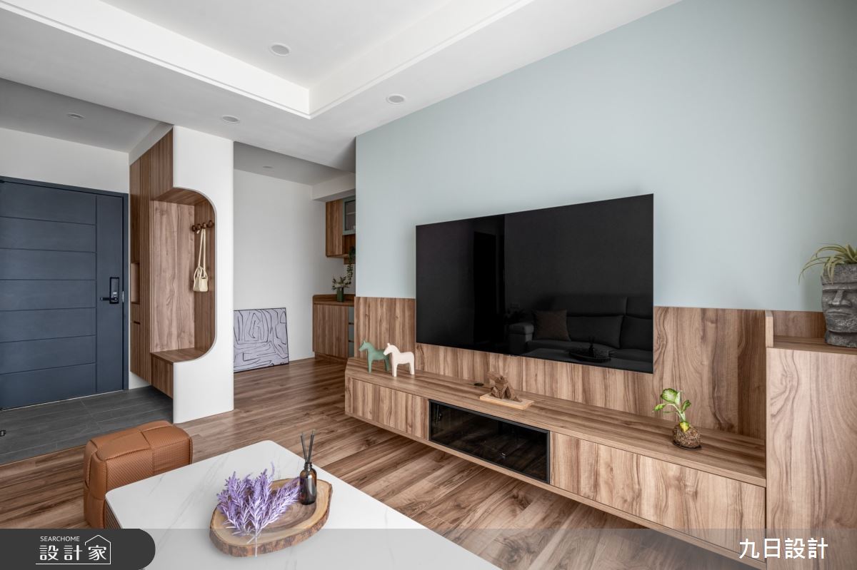 18坪新成屋(5年以下)＿鄉村北歐風玄關客廳案例圖片＿九日室內裝修設計＿九日_115之19