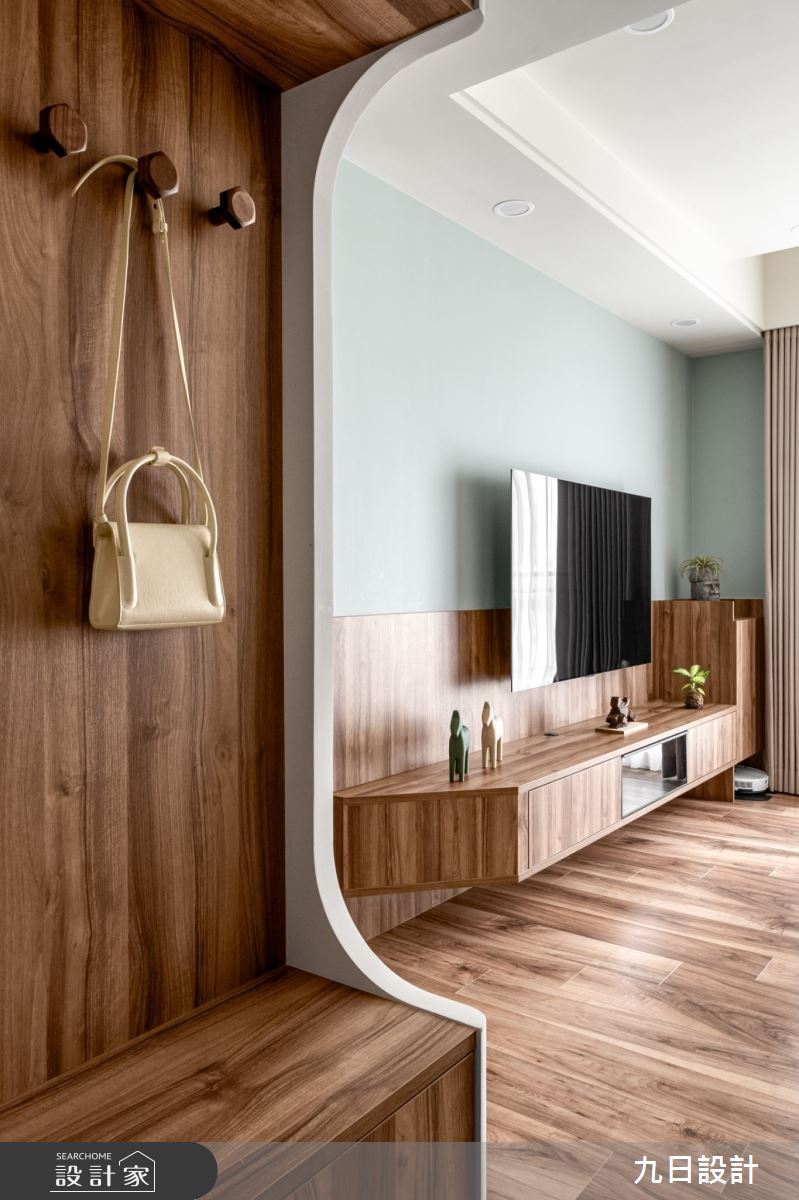 18坪新成屋(5年以下)＿鄉村北歐風玄關客廳案例圖片＿九日室內裝修設計＿九日_115之9