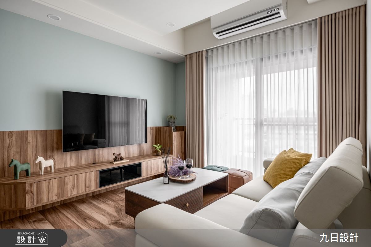 18坪新成屋(5年以下)＿鄉村北歐風客廳案例圖片＿九日室內裝修設計＿九日_115之11