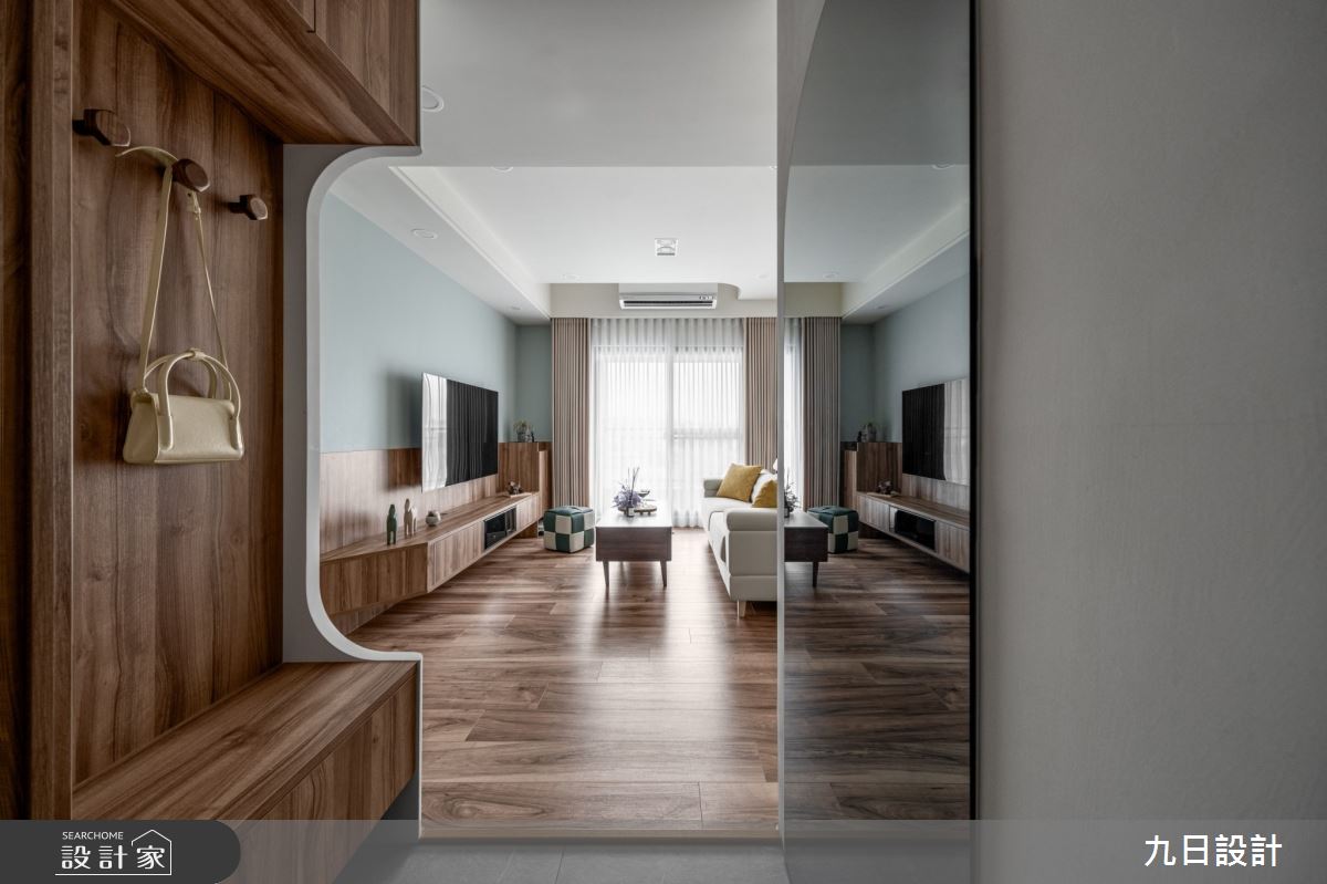 18坪新成屋(5年以下)＿鄉村北歐風玄關客廳案例圖片＿九日室內裝修設計＿九日_115之1