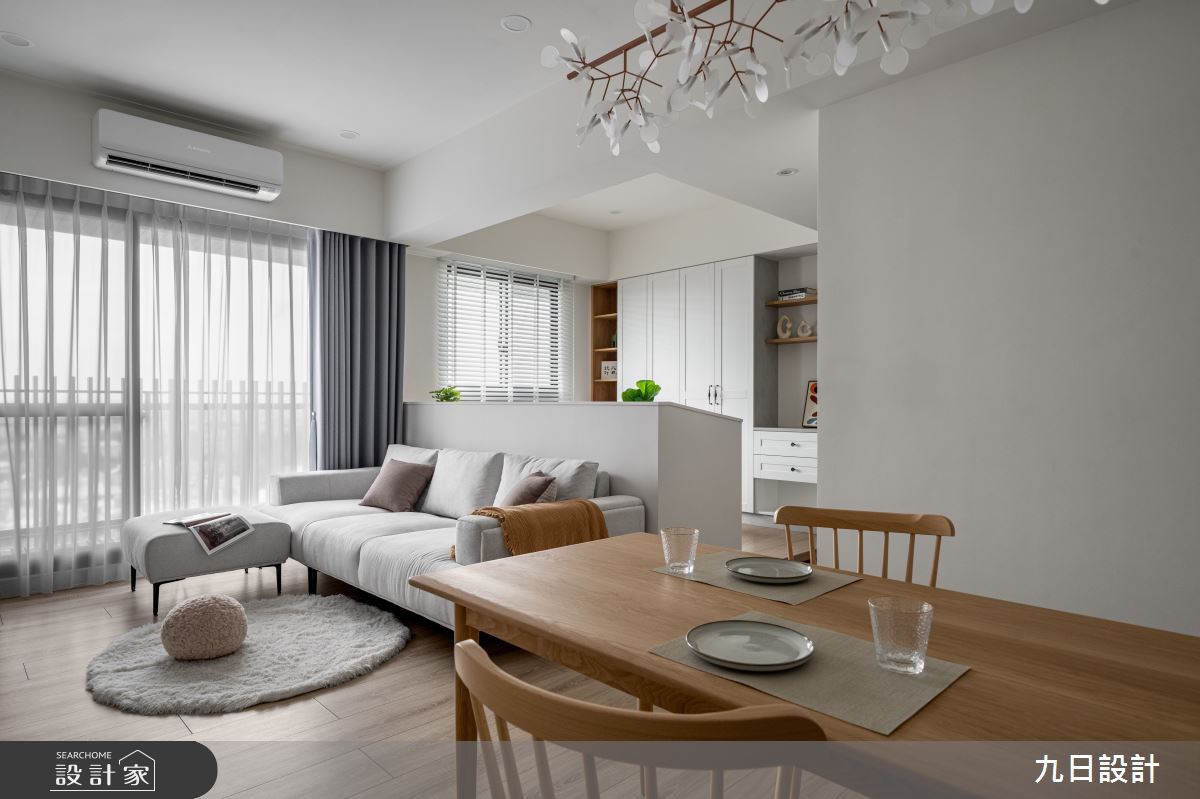 20坪新成屋(5年以下)＿美式混搭風客廳餐廳案例圖片＿九日室內裝修設計＿九日_116之6