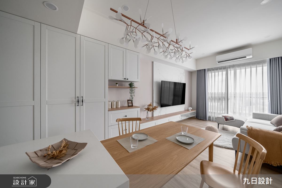 20坪新成屋(5年以下)＿美式混搭風客廳餐廳案例圖片＿九日室內裝修設計＿九日_116之12