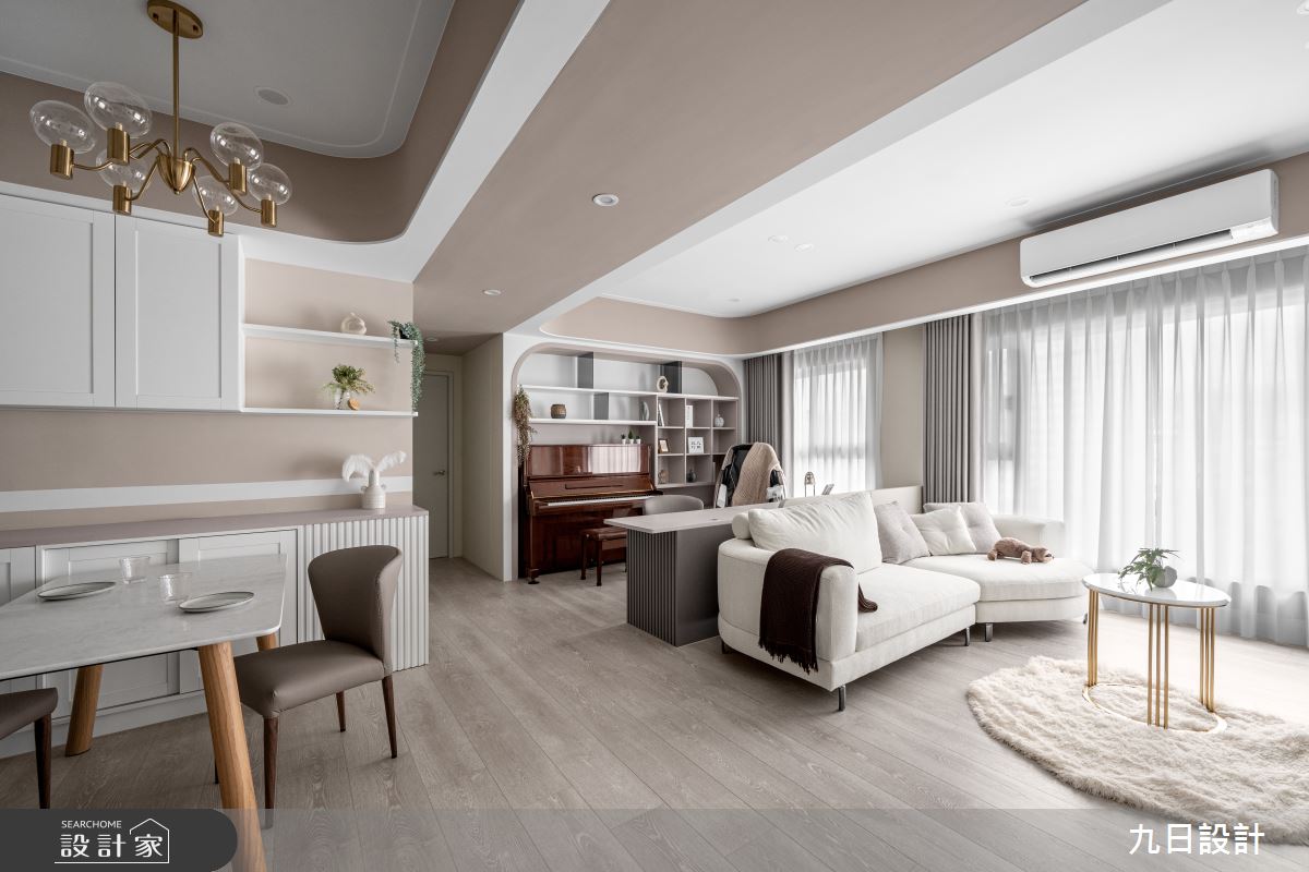 25坪新成屋(5年以下)＿現代混搭風客廳餐廳書房案例圖片＿九日室內裝修設計＿九日_117之5