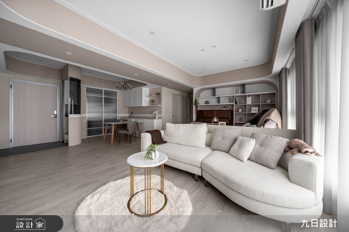 25坪新成屋(5年以下)＿現代混搭風客廳餐廳案例圖片＿九日室內裝修設計＿九日_117之16