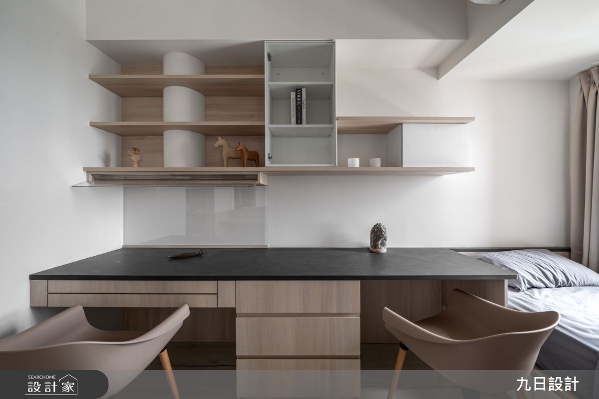 30坪新成屋(5年以下)＿北歐無印風書房臥榻案例圖片＿九日室內裝修設計＿九日_118之30